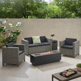 4-Seater Outdoor Fire Pit Sofa Set - NH519903