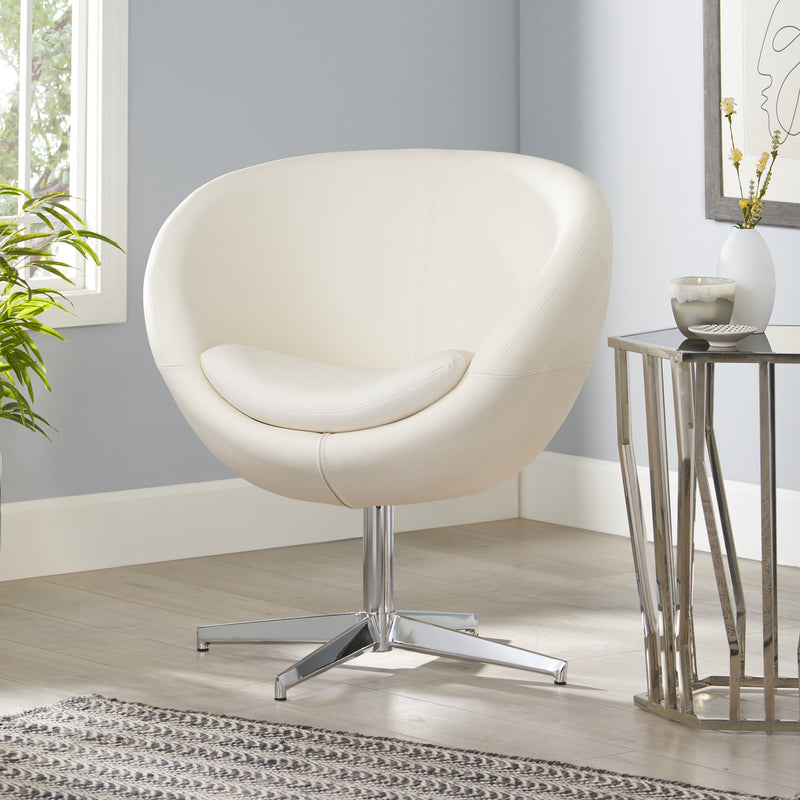 Modern Leather Swivel Chair - NH896112