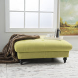 Tufted Fabric Square Ottoman Coffee Table - NH838992