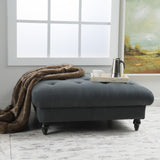 Tufted Fabric Square Ottoman Coffee Table - NH838992