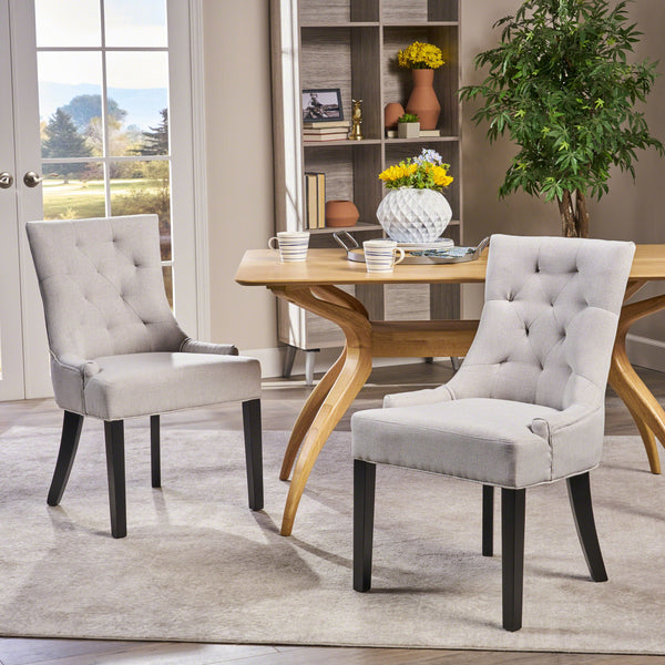 Tufted Fabric Dining Chairs (Set of 2) - NH835992