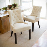 Tufted Fabric Dining Chairs (Set of 2) - NH835992