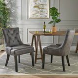 Hourglass Microfiber Dining Chairs (Set of 4) - NH987213