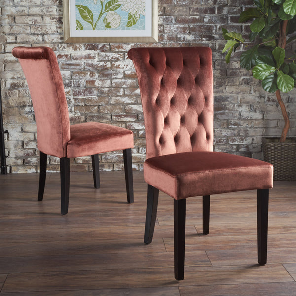 Tufted New Velvet Dining Chair - Set of 2 - NH977103