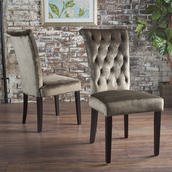 Tufted New Velvet Dining Chair - Set of 2 - NH977103