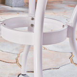 Outdoor Aluminum Round Dining Table, White - NH431503