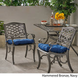 Juel Outdoor Dining Chair with Cushion (Set of 2)