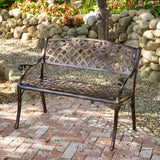 Outdoor Copper Cast Aluminum Bench - NH962932