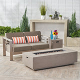 Outdoor Loveseat and Fire Pit Set - NH067403