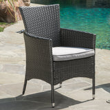 Outdoor PE Wicker Dining Chairs w/ Cushions - NH511692