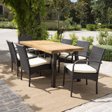 Wicker and Wood 7 Pc. Dining Set - NH698892
