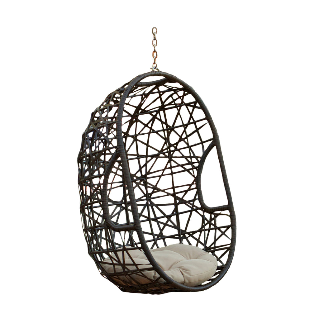 Indoor/Outdoor Wicker Hanging Teardrop / Egg Chair (Stand Not Included