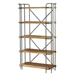Outdoor Industrial 5 Shelf Firwood Bookcase - NH830992