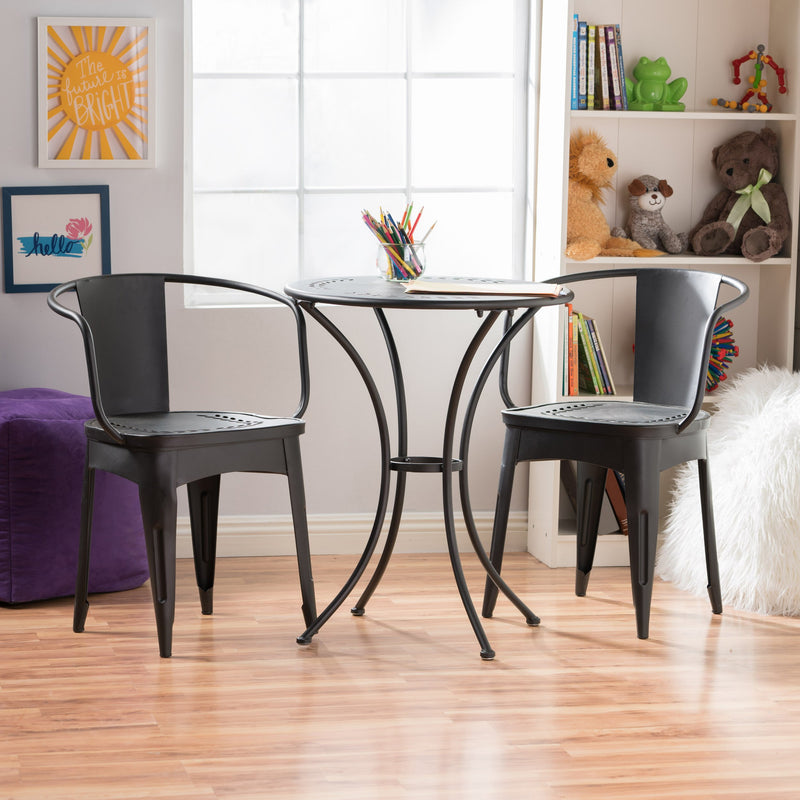 Childrens Black Table Chat Set - NH994003