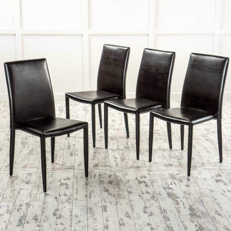 Brown Stacking Chairs (Set of 4) - NH242692