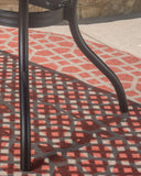 Black Sand Cast Aluminum Rectangle Table - NH215692