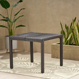 Outdoor Multibrown Wicker Square Dining Table - NH772003