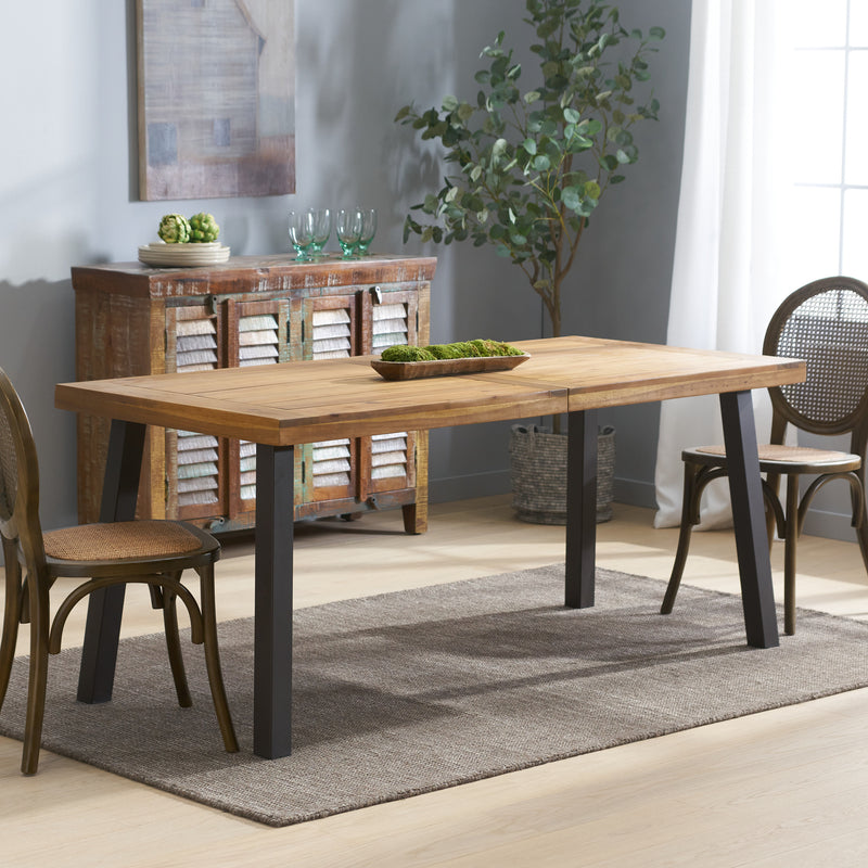 Natural Stained Acacia Wood Dining Table - NH482892