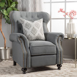 Tufted Back Studded Accent Recliner Armchair - NH756003