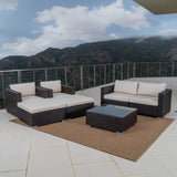 Outdoor Wicker Sectional w/ Cushions - NH805003