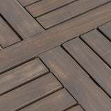 Outdoor Acacia Wood Bistro Table, Gray - NH531503