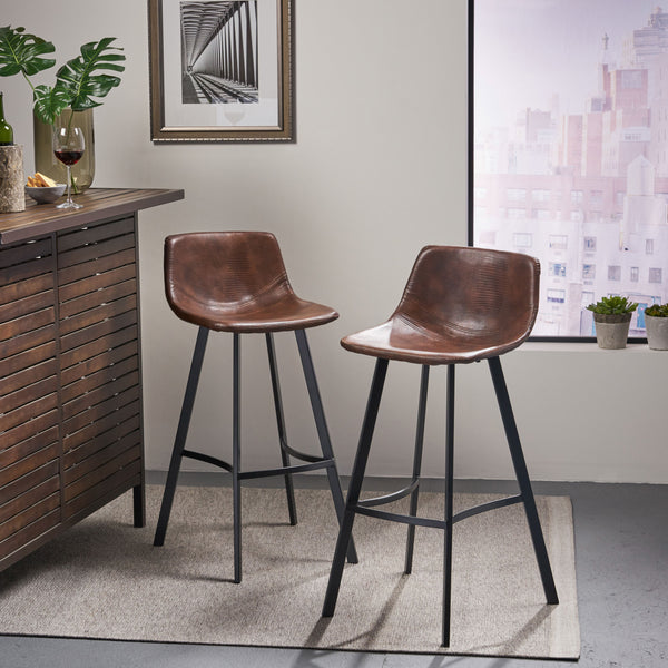 Modern Upholstered Bar Stool (Set of 2) - NH604892