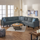 7 Piece Versatile Fabric Sectional Couch - NH755003
