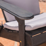 Outdoor Acacia Wood Folding Adirondack Chairs with Cushions - NH136403