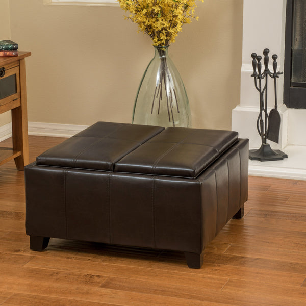 2-Tray-Top Storage Ottoman Coffee Table - NH288692