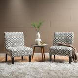 Contemporary Fabric Slipper Accent Chair - NH457992