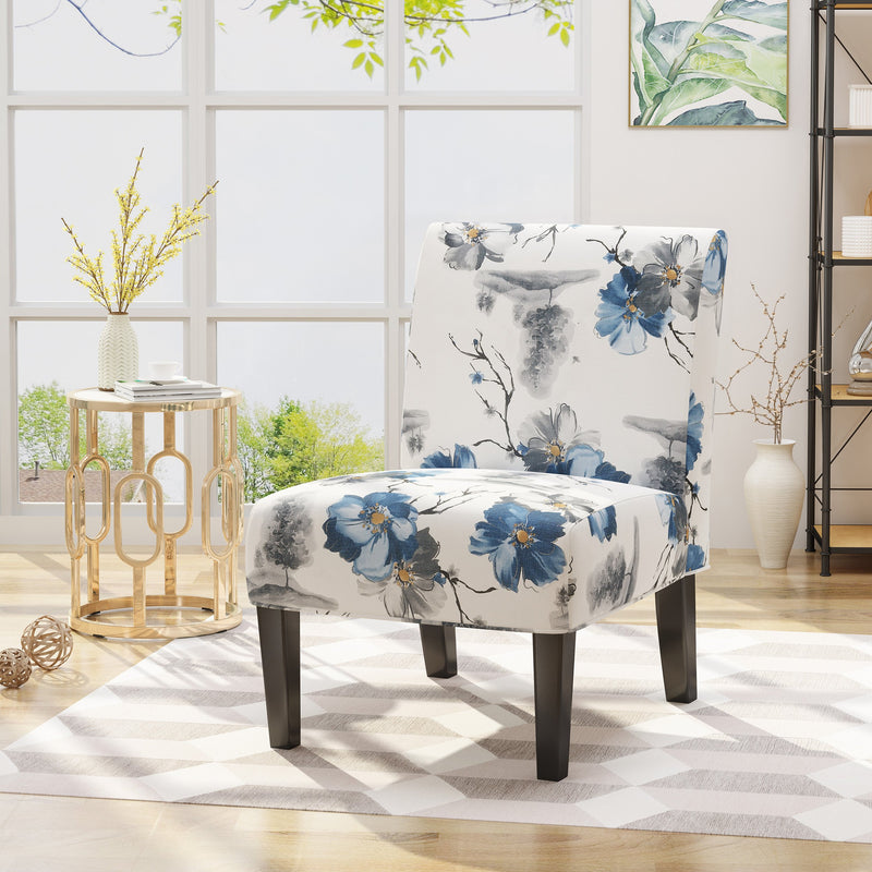 Contemporary Fabric Slipper Accent Chair - NH894503