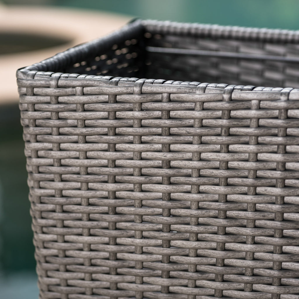 Outdoor Wicker Flower Pots (Set of 2) NH273003 Noble House Furniture