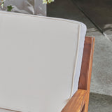 Outdoor Acacia Wood 8 Seater Sectional Chat Set with Coffee Table - NH155603