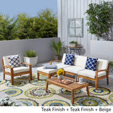 4-Seater Sectional Sofa Set For Patio with Club Chair - NH782703