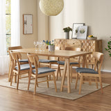Mid-Century Modern 7 Piece Dining Set with A-Frame Table - NH043313