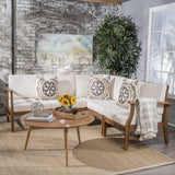 Indoor Farmhouse 5 Piece Sectional Sofa Chat Set - NH107203