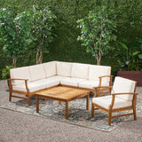 6-Seater Outdoor Wooden Sectional - NH132203