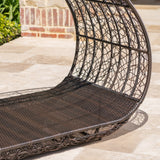 Outdoor Wicker Overhead Canopy Daybed w/ Water Resistant Cushion - NH926003