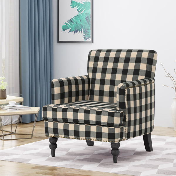 Tufted Fabric Club Chair - NH955503