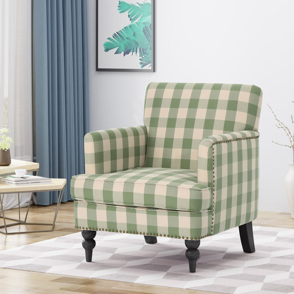Tufted Fabric Club Chair - NH955503