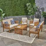 Outdoor 5-Piece Acacia Wood Sofa Set - NH970603