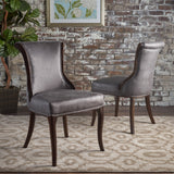 Classic Slate Microfiber Dining Chair - Set of 2 - NH038103