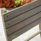 Outdoor 3 Piece Foldable Acacia Wood Bistro Set - NH802103