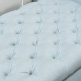 Rolled Arm Tufted Fabric Storage Ottoman Bench - NH328992