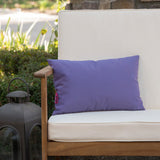 Outdoor Red Water Resistant Rectangular Throw Pillow - NH859203