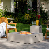 Square 50K BTU Outdoor Propane Fire Pit Table - NH904992