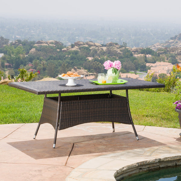 Rectangular Outdoor Wicker Dining Table - NH934892