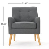 Mid Century Tufted Back Fabric Accent Chair - NH765003