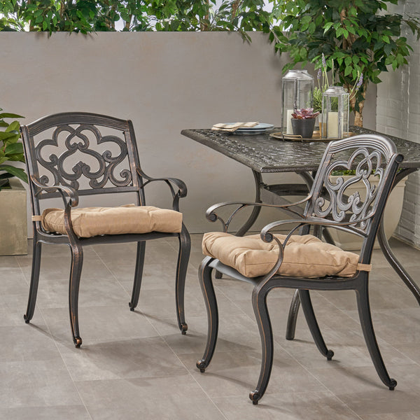 Outdoor Dining Chair with Cushion (Set of 2) - NH411013