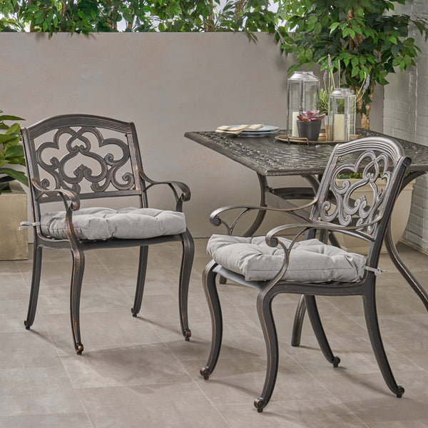 Outdoor Dining Chair with Cushion (Set of 2) - NH061013